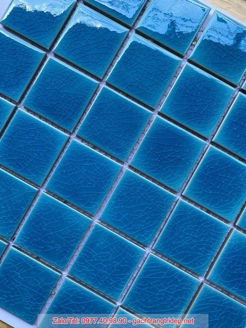 gach Mosaic men gom xanh