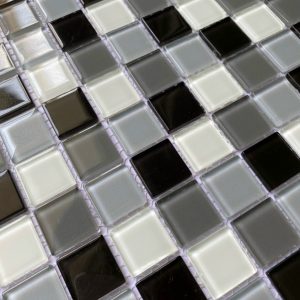 gach Mosaic trang den