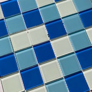 gach Mosaic trang xanh